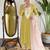 Yellow sequence embroidery viscos kurta set with printed chanderi dupatta for women
