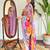 Lavender sequence embroidery viscos silk kurta set with printed crepe dupatta for women