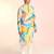 Multicolor cotton blend kurta pajama set for men with printed design