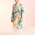 Multicolor cotton blend kurta pajama set for men with printed design