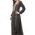 A line dress with golden jari thread work Embroidery