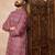 Red cotton blend kurta for men with printed design