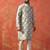 Green cotton blend kurta for men with printed design