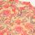 Orange cotton blend short kurta for men with printed design
