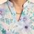 White cotton blend short kurta for men with printed design