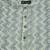 Green cotton blend short kurta for men with printed design