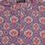Purple cotton blend short kurta for men with printed design