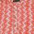 Orange cotton blend short kurta for men with printed design