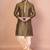 Green dupion kurta patiala set for men with embroidered work