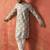 Green cotton blend kurta pajama set for men with printed design