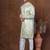 Green dupion kurta for men with solid print