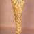 Gold banarasi silk churidar for men with solid design