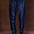 Navy blue banarasi silk churidar for men with solid design