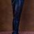 Navy blue banarasi silk churidar for men with solid design