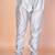 Grey banarasi silk churidar for men with solid design