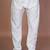 Cream cotton pyjama for men with solid design