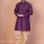 Purple bangalorian silk kurta for men with embroidery work