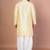 Lemon bangalorian silk kurta for men with embroidery work