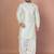 Green bangalorian silk kurta for men with embroidery work