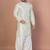 Green bangalorian silk kurta for men with embroidery work
