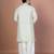 Green bangalorian silk kurta for men with embroidery work