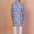 Multicolor cotton blend kurta for men with printed design