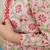 Pink embroidered cotton kurta pyjama