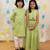Green embroidered cotton kurta pyjama
