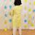 Yellow embroidered cotton kurta pyjama