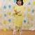 Yellow embroidered cotton kurta pyjama