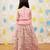Pink embroidered cotton lehenga set