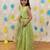 Green embroidered cotton co ord set