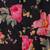 Black printed cotton nehru jacket set