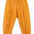 Yellow printed cotton kurta pyjama