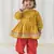 Yellow printed cotton kurta pyjama