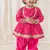 Pink printed cotton kurta pyjama