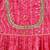 Pink printed cotton kurta pyjama
