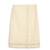Cream printed cotton mundu