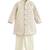 Cream embroidered viscose sherwani