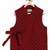Maroon plain cotton nehru jacket set