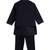 Blue embroidered cotton nehru jacket set