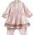 Pink embroidered viscose kurta pyjama