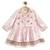 Pink embroidered viscose kurta pyjama