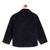 Blue plain cotton blazer with bow tie