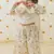 Cream embroidered cotton 3 piece co ord set