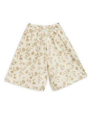 Cream embroidered cotton 3 piece co ord set 3