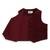 Maroon plain cotton waistcoat with bow tie