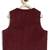 Maroon plain cotton waistcoat with bow tie