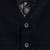 Blue plain cotton waistcoat with bow tie