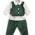 Green plain cotton 3 piece co ord set